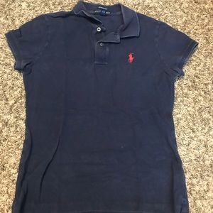 Navy blue women’s Ralph Lauren polo